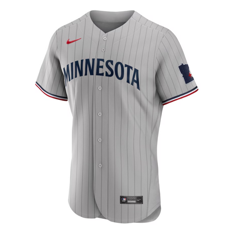 Minnesota Twins Road 2023 Team Custom Jersey - Gray - Champions Jerseys