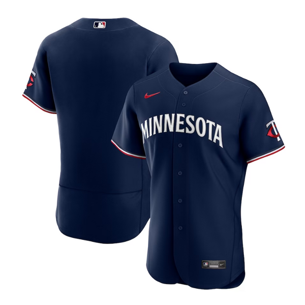 Minnesota Twins Road Alternate 2023 Team Custom Jersey - Navy - Champions Jerseys