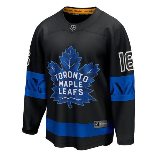 Mitchell Marner Toronto Maple Leafs Team Alternate Premier Breakaway Reversible Player Jersey - Black - Champions Jerseys