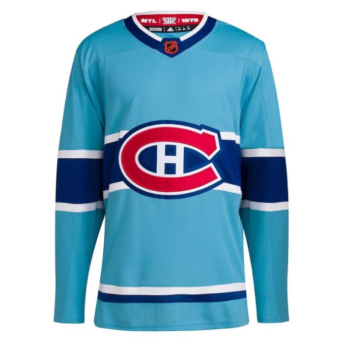 Montreal Canadiens Reverse Retro 2.0 Unisex Custom Jersey - Light Blue - Champions Jerseys