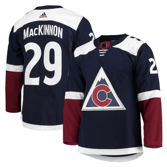 Nathan MacKinnon Colorado Avalanche Team Alternate Primegreen Unisex Pro Player Jersey - Navy - Champions Jerseys