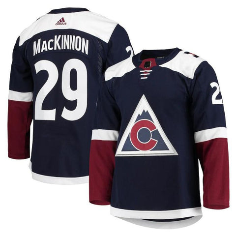 Nathan MacKinnon Colorado Avalanche Team Alternate Primegreen Unisex Pro Player Jersey - Navy - Champions Jerseys