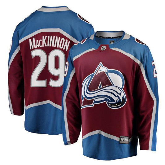 Nathan MacKinnon Colorado Avalanche Team Breakaway Unisex Player Jersey - Burgundy - Champions Jerseys