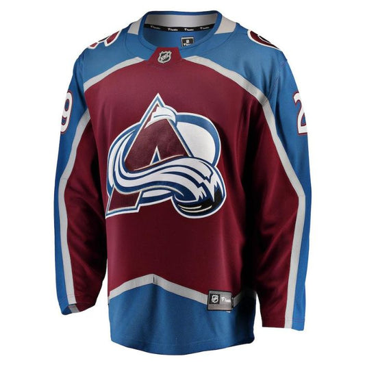 Nathan MacKinnon Colorado Avalanche Team Breakaway Unisex Player Jersey - Burgundy - Champions Jerseys