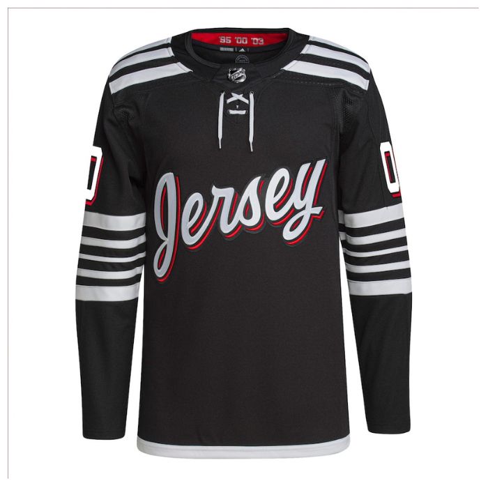 New Jersey Devils Unisex Alternate Primegreen Pro Custom Jersey - Black - Champions Jerseys
