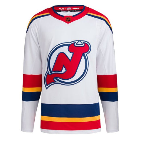 New Jersey Devils Unisex Reverse Retro 2.0 Pro Customized Jersey - White - Champions Jerseys