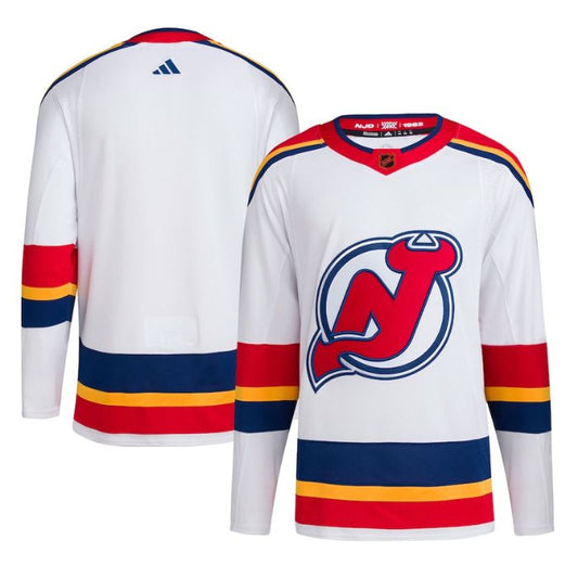 New Jersey Devils Unisex Reverse Retro 2.0 Pro Customized Jersey - White - Champions Jerseys
