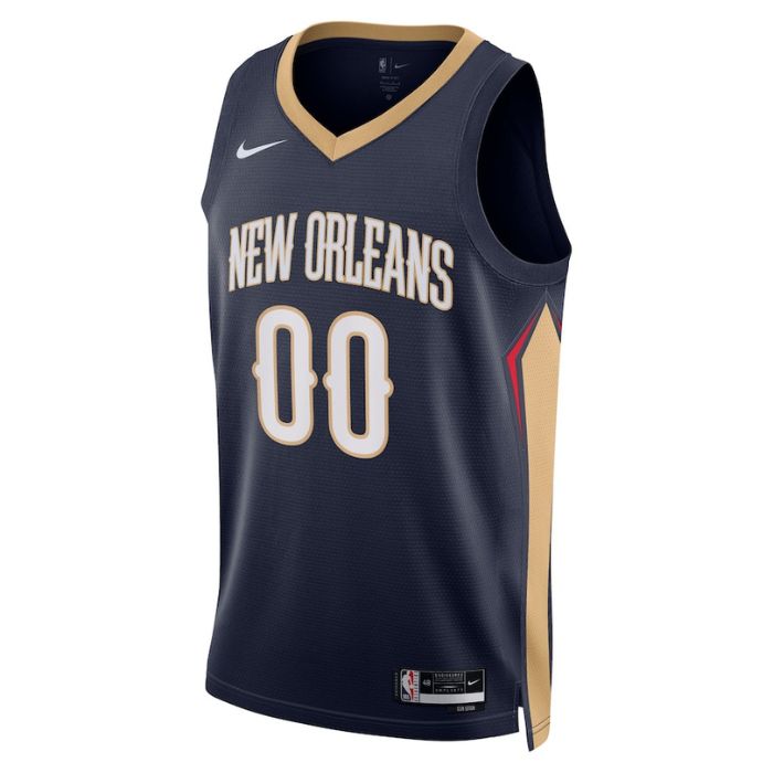 New Orleans Pelicans Unisex 2022/23 Swingman Custom Jersey Navy - Icon Edition - Champions Jerseys