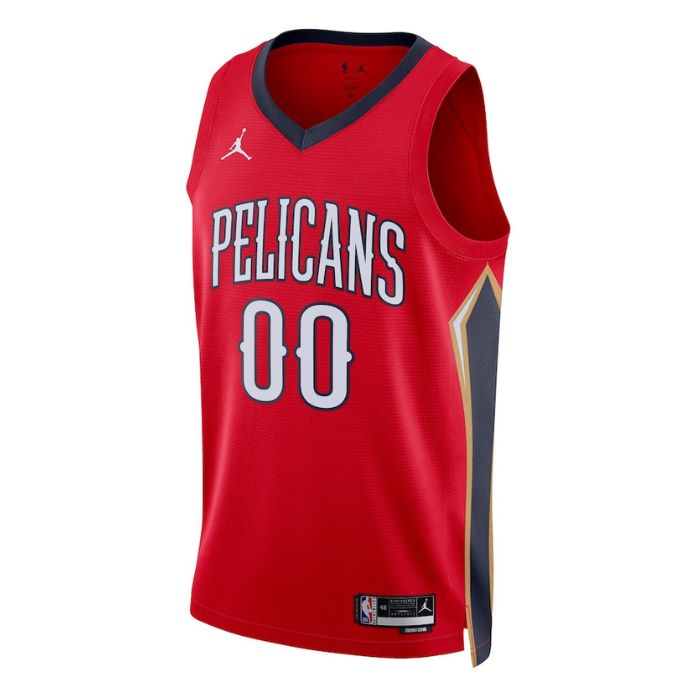 New Orleans Pelicans Unisex 2022/23 Swingman Custom Pro Official Jersey - Statement Edition - Red - Champions Jerseys