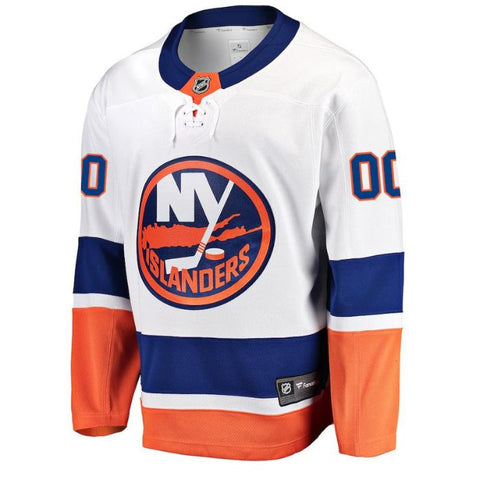 New York Islanders Away Breakaway Custom Pro Jersey - White - Champions Jerseys