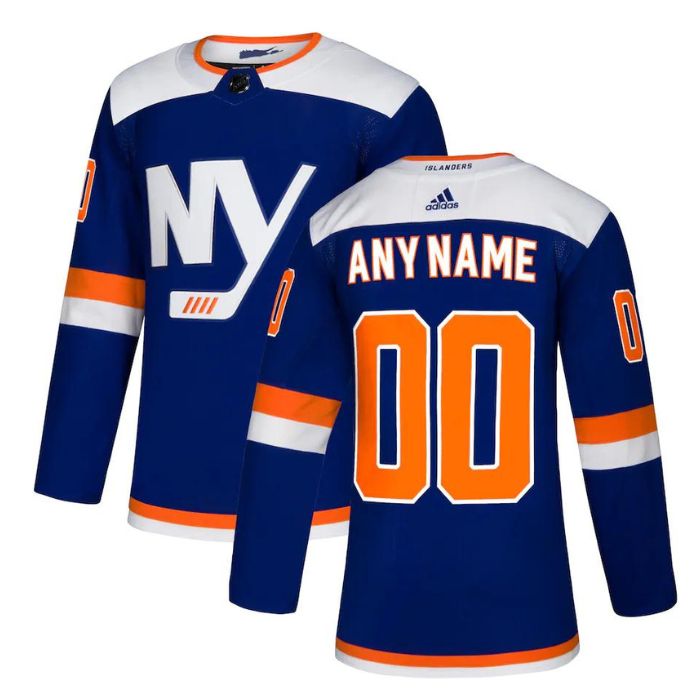 New York Islanders Unisex Alternate Pro Custom Jersey - Blue - Champions Jerseys