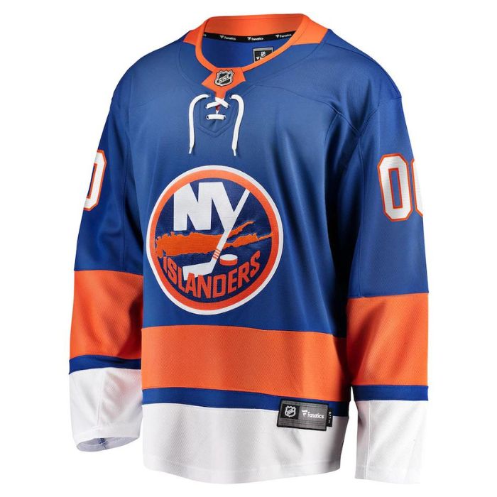 New York Islanders Unisex Home Breakaway Pro Custom Jersey - Blue - Champions Jerseys