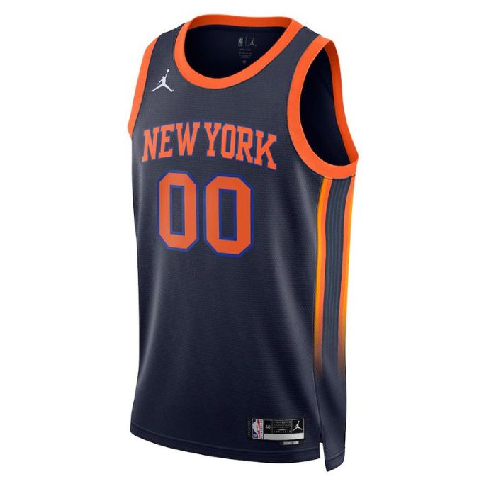 New York Knicks Unisex 2022/23 Swingman Custom Jersey - Statement Edition - Navy - Champions Jerseys