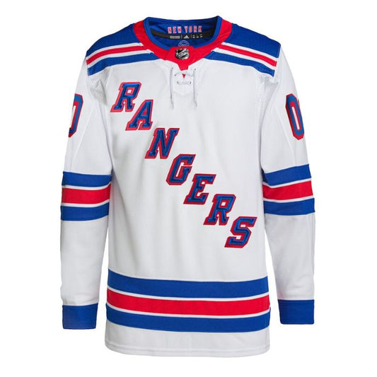 New York Rangers Unisex Away Primegreen Pro Custom Jersey - White - Champions Jerseys