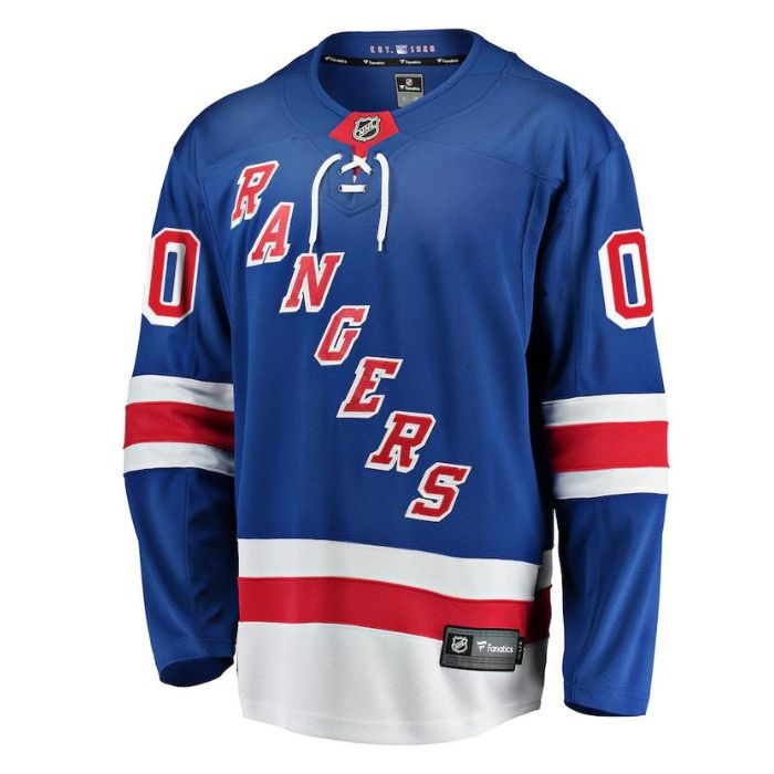 New York Rangers Unisex Home Breakaway Pro Custom Jersey - Blue - Champions Jerseys