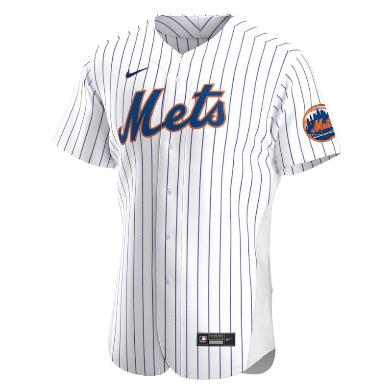 New York Mets Home Team Custom Jersey - White - Champions Jerseys