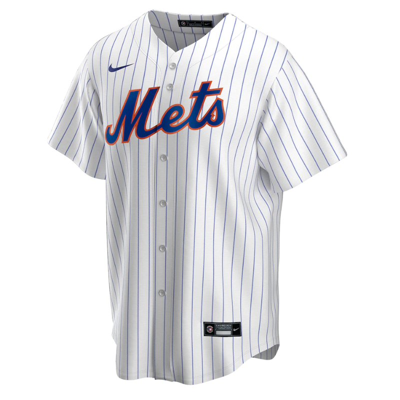 New York Mets Team Home Customized Jersey - White - Champions Jerseys