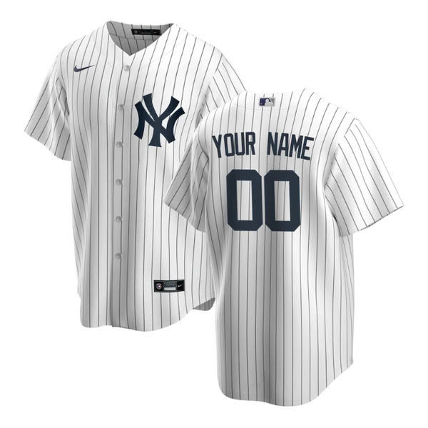 New York Yankees Team Home Customized Jersey - White - Champions Jerseys