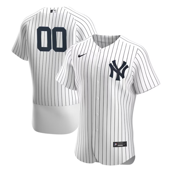 New York Yankees Team Home Player Custom Jersey - White - Champions Jerseys