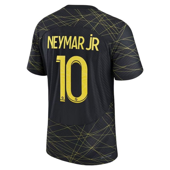 Neymar Jr. Paris Saint-Germain  2022/23 Fourth Vapor Match  Player Jersey - Black - Jersey Teams World