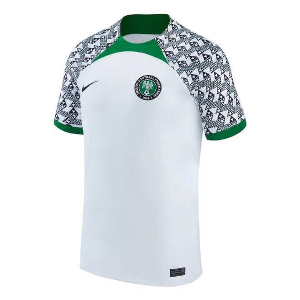 Nigeria National Team Unisex Shirt 2022/23 Away Breathe Stadium Customized Jersey - White - Jersey Teams World