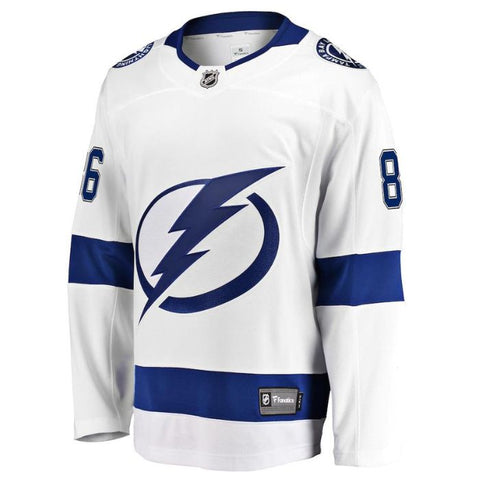 Nikita Kucherov Tampa Bay Lightning Team Away Premier Breakaway Unisex Player Jersey - White - Champions Jerseys