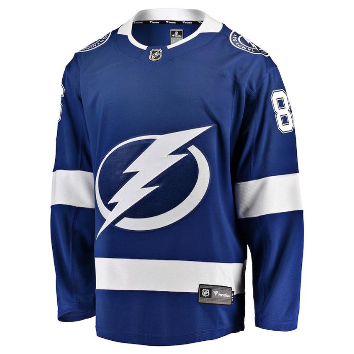 Nikita Kucherov Tampa Bay Lightning Team Home Breakaway Unisex Player Jersey - Blue - Champions Jerseys