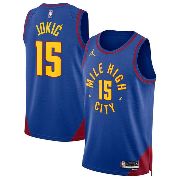 Nikola Jokic Denver Nuggets Unisex 2022/23 Statement Edition Swingman Pro Jersey - Blue - Champions Jerseys