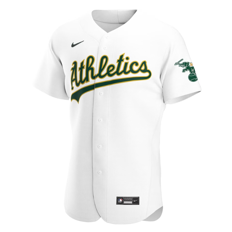 Oakland Athletics Home  Customized Jersey 2023-24- White