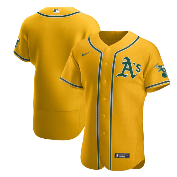 Oakland Athletics Official  Customized Jersey 2023-24- Gold