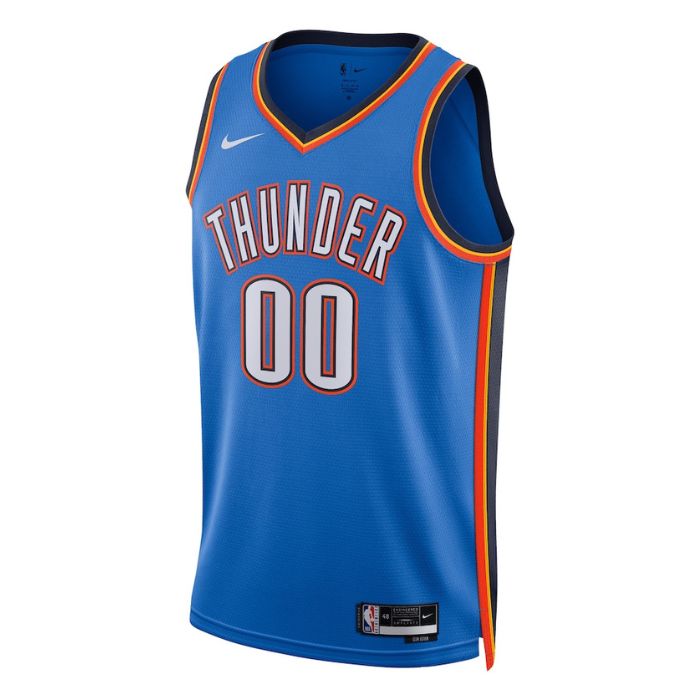 Oklahoma City Thunder Unisex 2022/23 Swingman Custom Jersey Blue - Icon Edition - Champions Jerseys