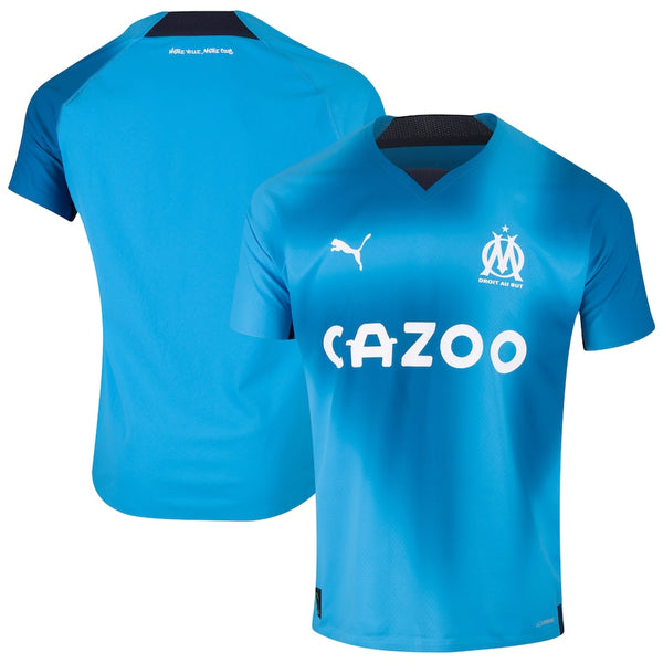 Olympique de Marseille Third jerseys 2022-2023 Customized Shirt  Unisex - Blue - Jersey Teams World