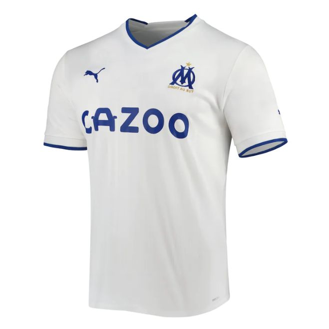 Olympique Marseille Unisex Shirt 2022/23 Home Custom Jersey - White - Jersey Teams World