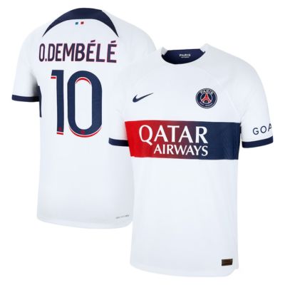 Ousmane Dembélé Paris Saint-Germain 2023/24 Away Player Jersey - White