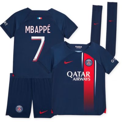 Paris Saint-Germain Home  2023-24  Little Kids with Mbappé 7