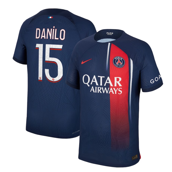 Paris Saint-Germain Team Home Shirt 2023-24 with Danilo 15 printing Jersey - Blue - Jersey Teams World