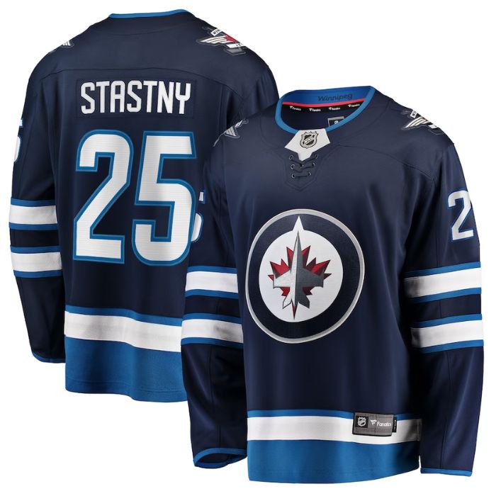 Paul Stastny Winnipeg Jets Team Breakaway Unisex Player Jersey - Navy - Champions Jerseys