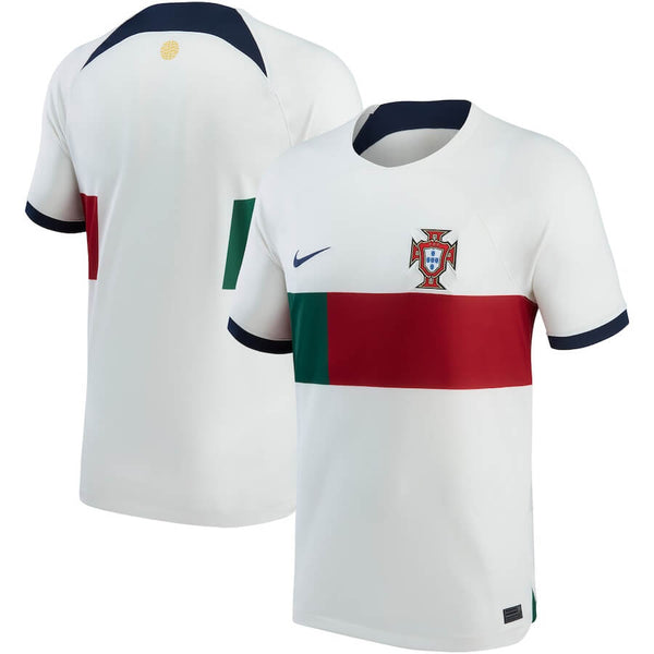 Portugal National Team Away Shirt 2022  customized Jersey Unisex - White - Jersey Teams World