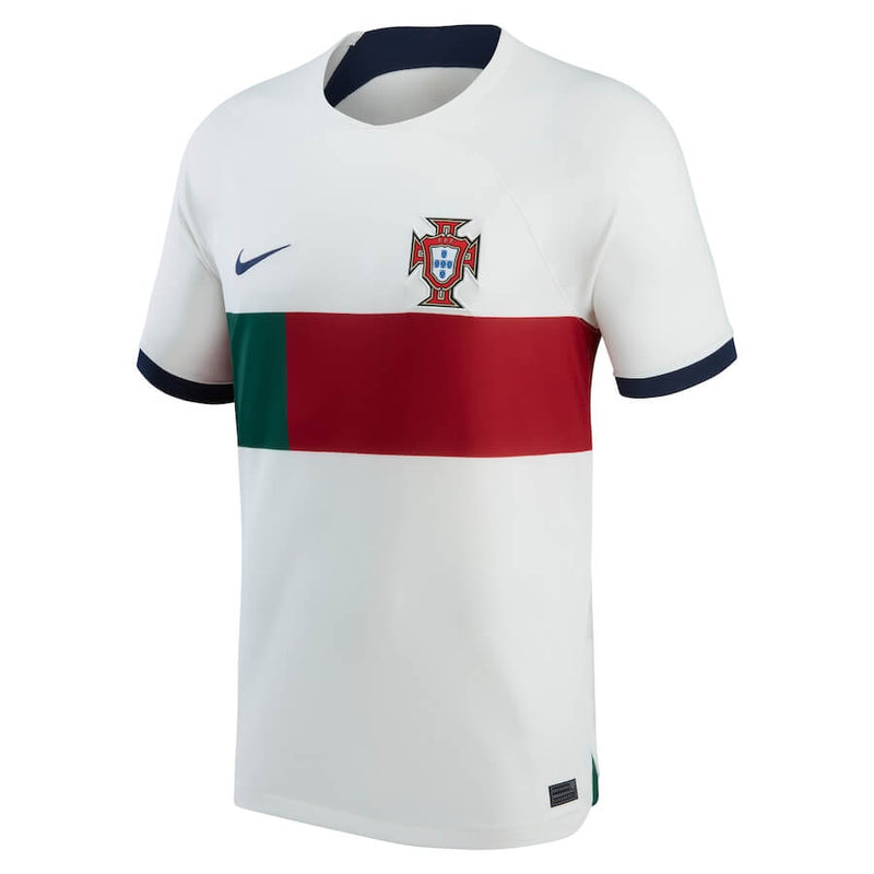 Portugal National Team Away Shirt 2022  customized Jersey Unisex - White - Jersey Teams World