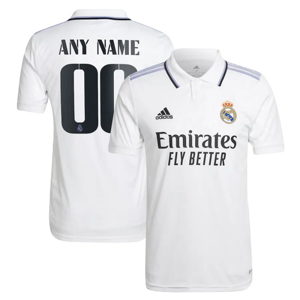 Real Madrid  Unisex Shirt 2023 Custom Jersey - White - Jersey Teams World