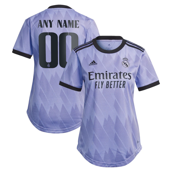 Real Madrid Women's  Shirt 2023 Away Custom Jersey - - Jersey Teams World