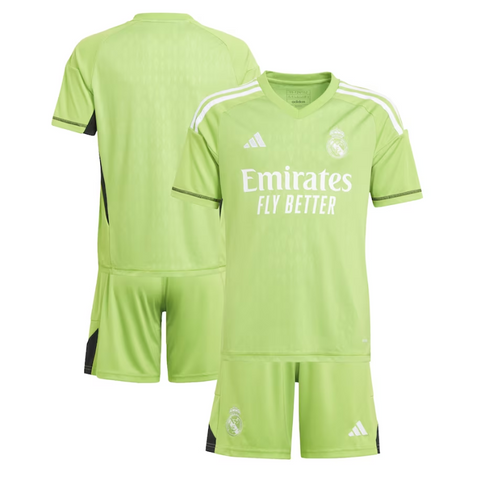 Real Madrid Home Goalkeeper kit 2023-24 Kids Custom Jersey - Green