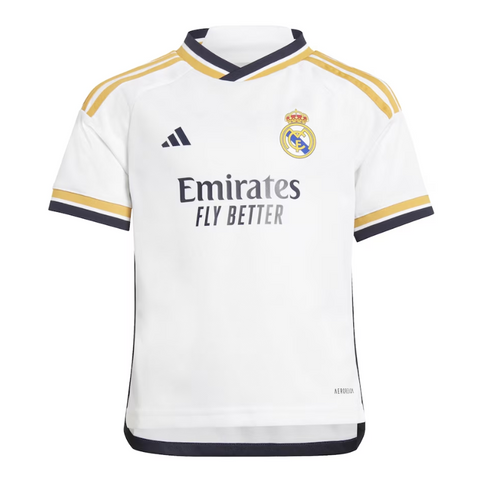 Real Madrid Home Kit 2023-24 - Little Kids Custom Jersey - White