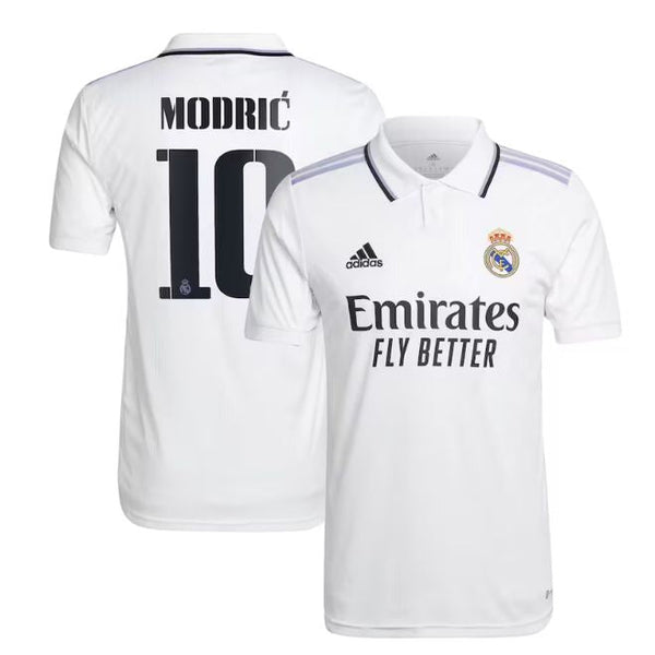 Real Madrid Home Unisex Shirt 2022-23 with Modric 10 printing - Jersey Teams World