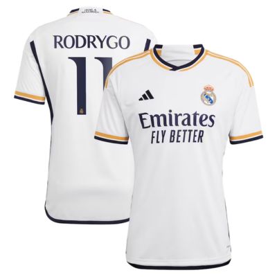 Rodrygo Real Madrid Home Shirt 2023-24 Jersey Player