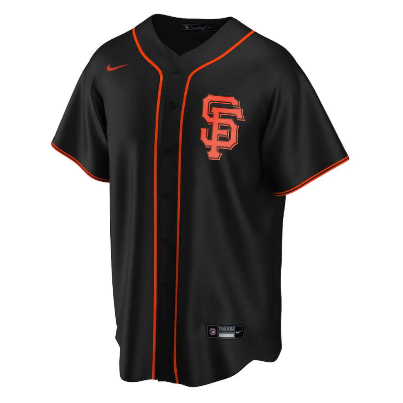 San Francisco Giants  Alternate Custom Jersey 2023-24- Black
