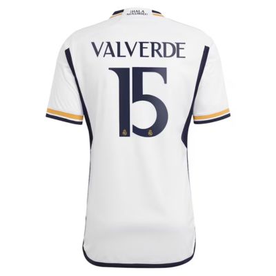 Valverde Real Madrid Home Shirt 2023-24 Player Jersey - White