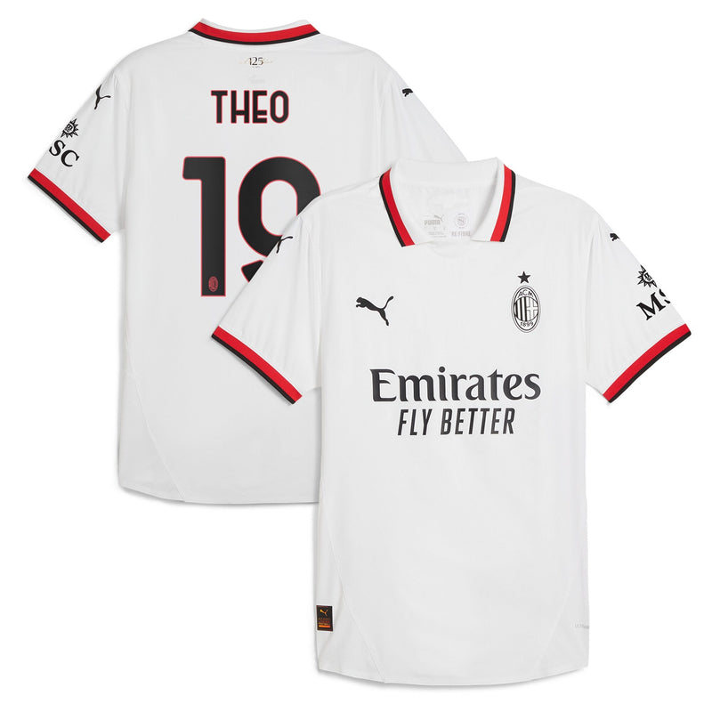 AC Milan PUMA Away Shirt 2024-25 with Theo 19 printing