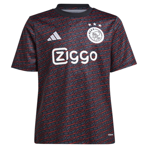 Ajax adidas Pre Match Shirt - Kids - Black