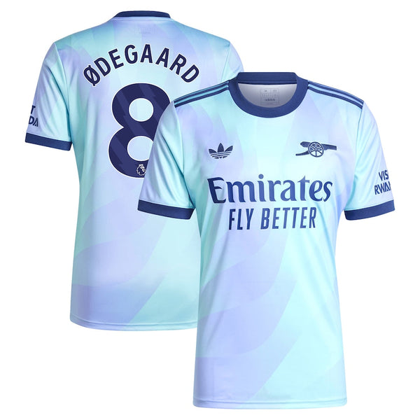 Arsenal adidas Third Shirt 2024-25 with Ødegaard 8 printing